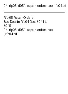 Thumbnail for Rfp05 D051 Repair Orders See Rfp04