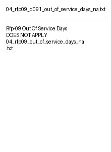 Thumbnail for Rfp09 D091 Out Of Service Days Na