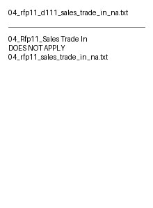 Thumbnail for Rfp11 D111 Sales Trade In Na